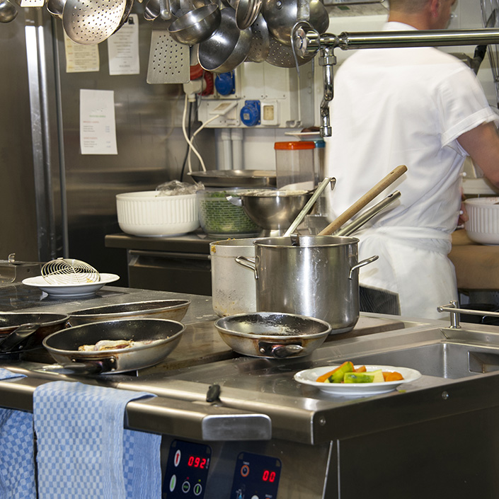 La cucina interna della Casa di riposo RSA Prealpi