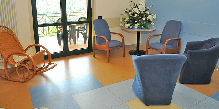 Casa di cura Prealpi, ricovero per anziani. Gli interni